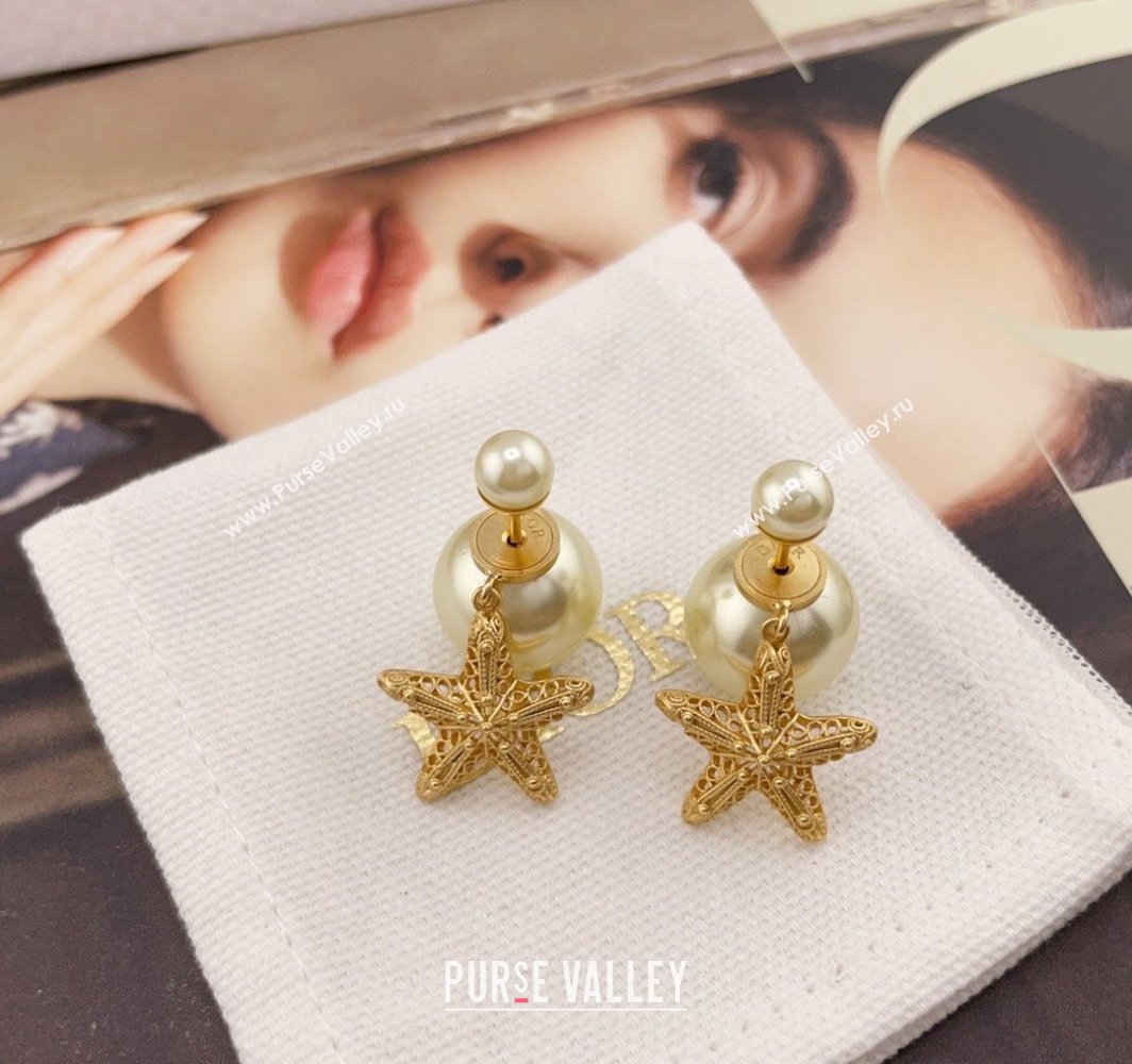 Dior Ocean Tribales Earrings with Starfish 2025 (YF-250113111)