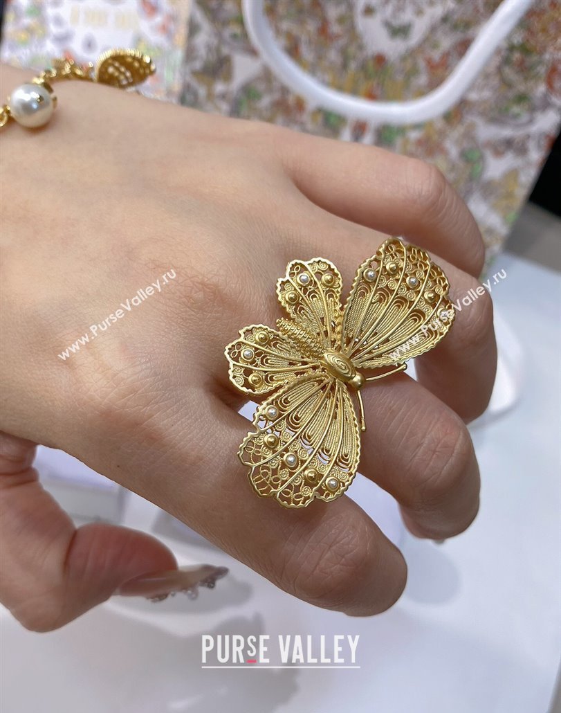 Dior Butterfly Ring Gold 2025 (YF-250113115)