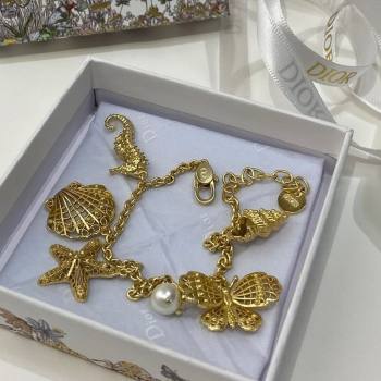 Dior Charm Pendant Bracelet Gold 2025 0113 (YF-250113116)