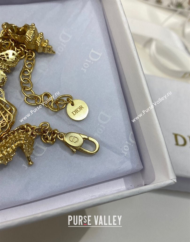 Dior Charm Pendant Bracelet Gold 2025 0113 (YF-250113116)