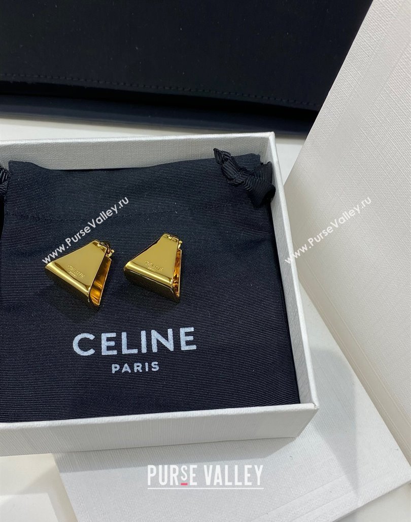 Celine Triangle Earrings Gold 2025 0114 (YF-250114036)