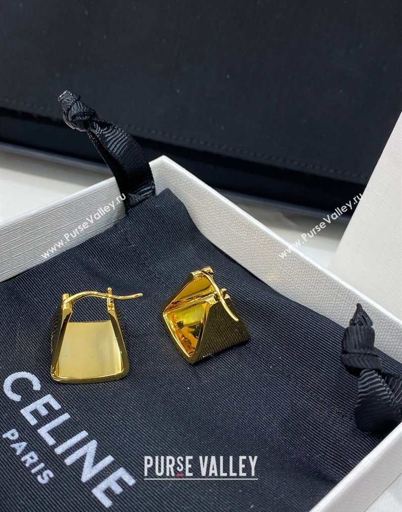 Celine Triangle Earrings Gold 2025 0114 (YF-250114036)