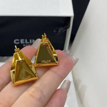 Celine Triangle Earrings Gold 2025 0114 (YF-250114036)