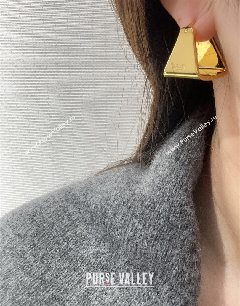 Celine Triangle Earrings Gold 2025 0114 (YF-250114036)
