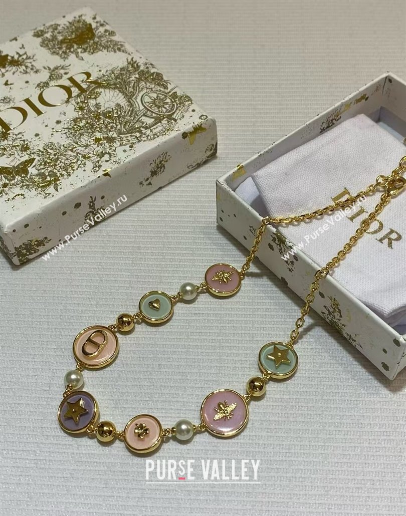 Dior Resin D-Luck Short Necklace 2025 (YF-250113092)