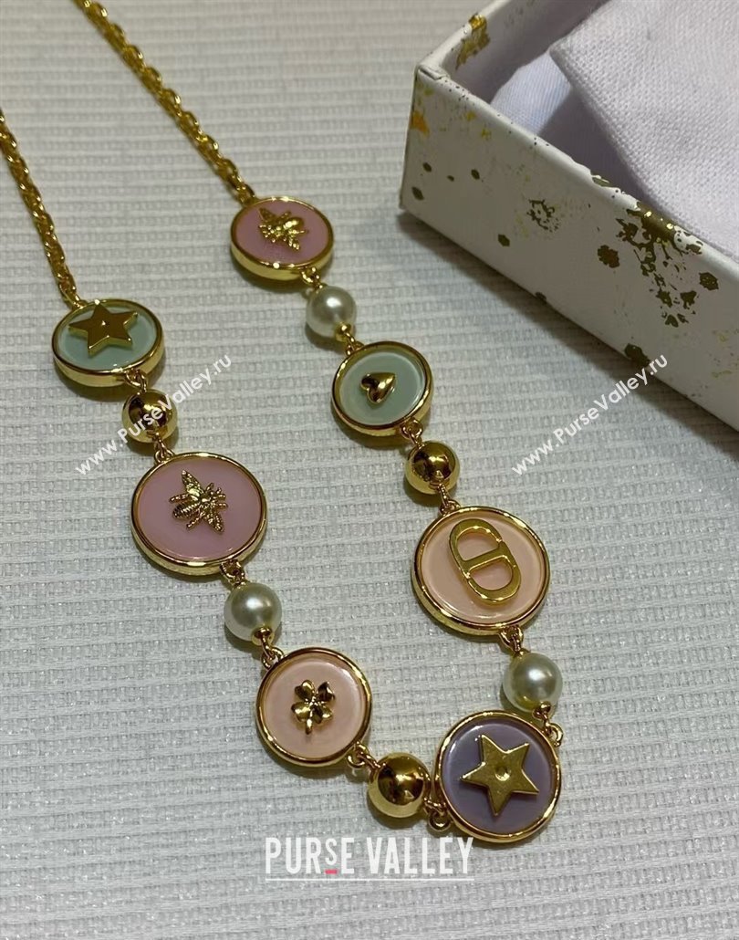 Dior Resin D-Luck Short Necklace 2025 (YF-250113092)