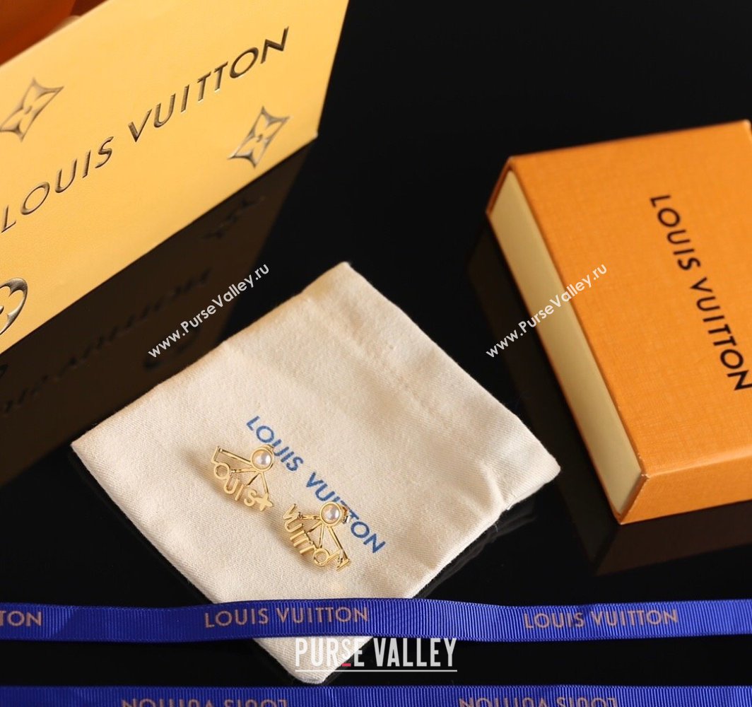 Louis Vuitton Spelling Earrings with Letters 2025 0113 (YF-250113069)