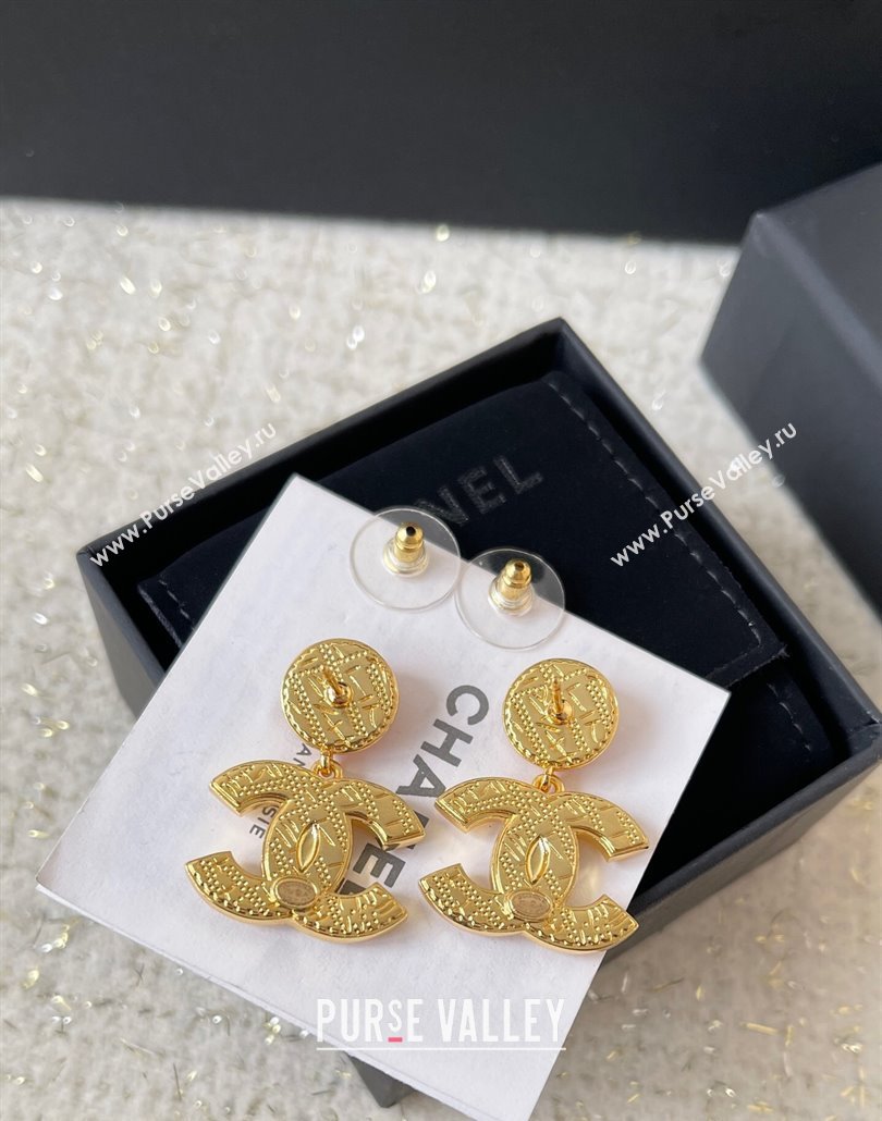 Chanel CC Short Earrings Red 2025 0114 (YF-250114006)