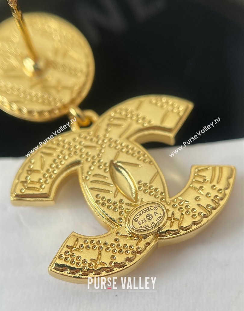 Chanel CC Short Earrings Red 2025 0114 (YF-250114006)