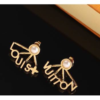 Louis Vuitton Spelling Earrings with Letters 2025 0113 (YF-250113069)