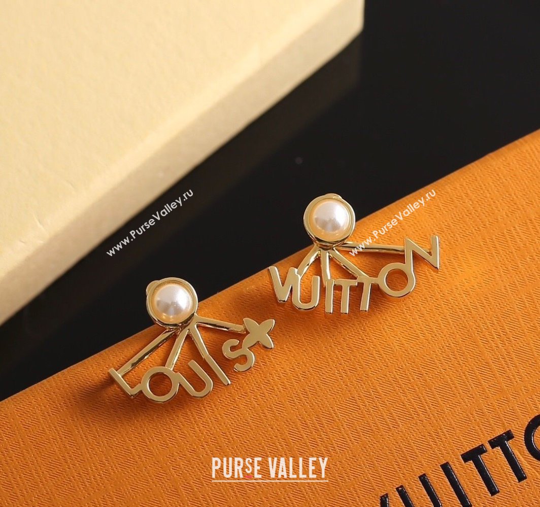 Louis Vuitton Spelling Earrings with Letters 2025 0113 (YF-250113069)