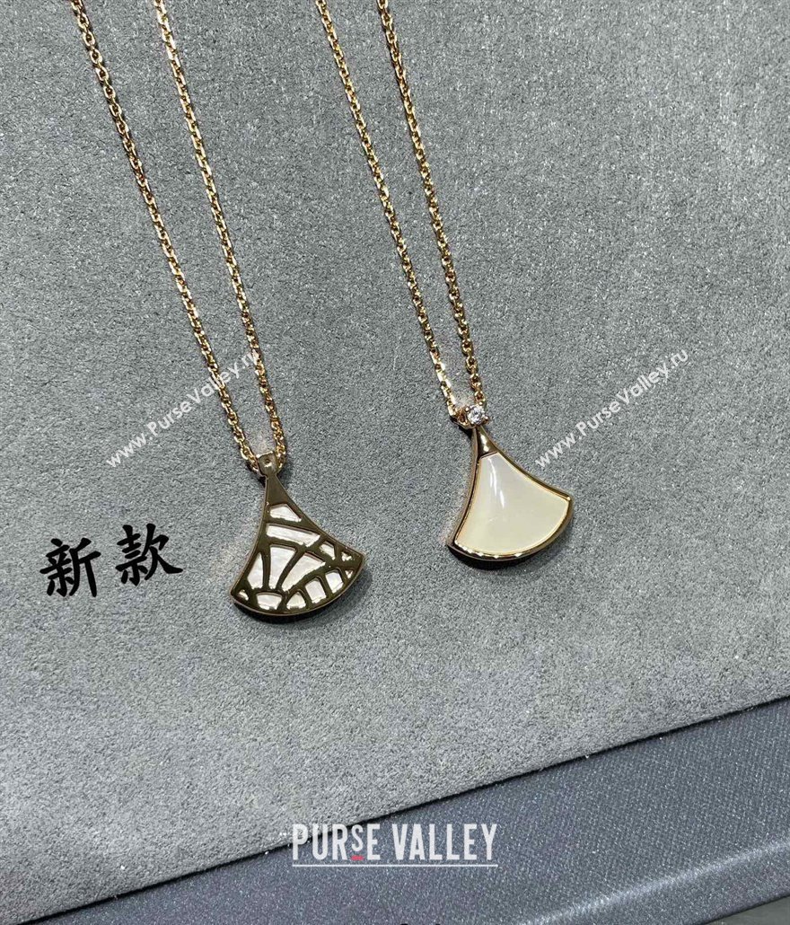 Bvlgari Divas Dream Pendant Necklace White/Gold 2025 0114 (YF-250114062)