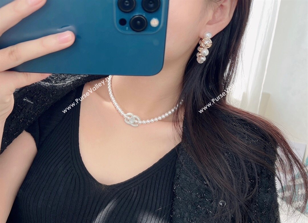 Fendi F Is Fendi Hoop Pearls Earrings 2025 0114 (YF-250114013)