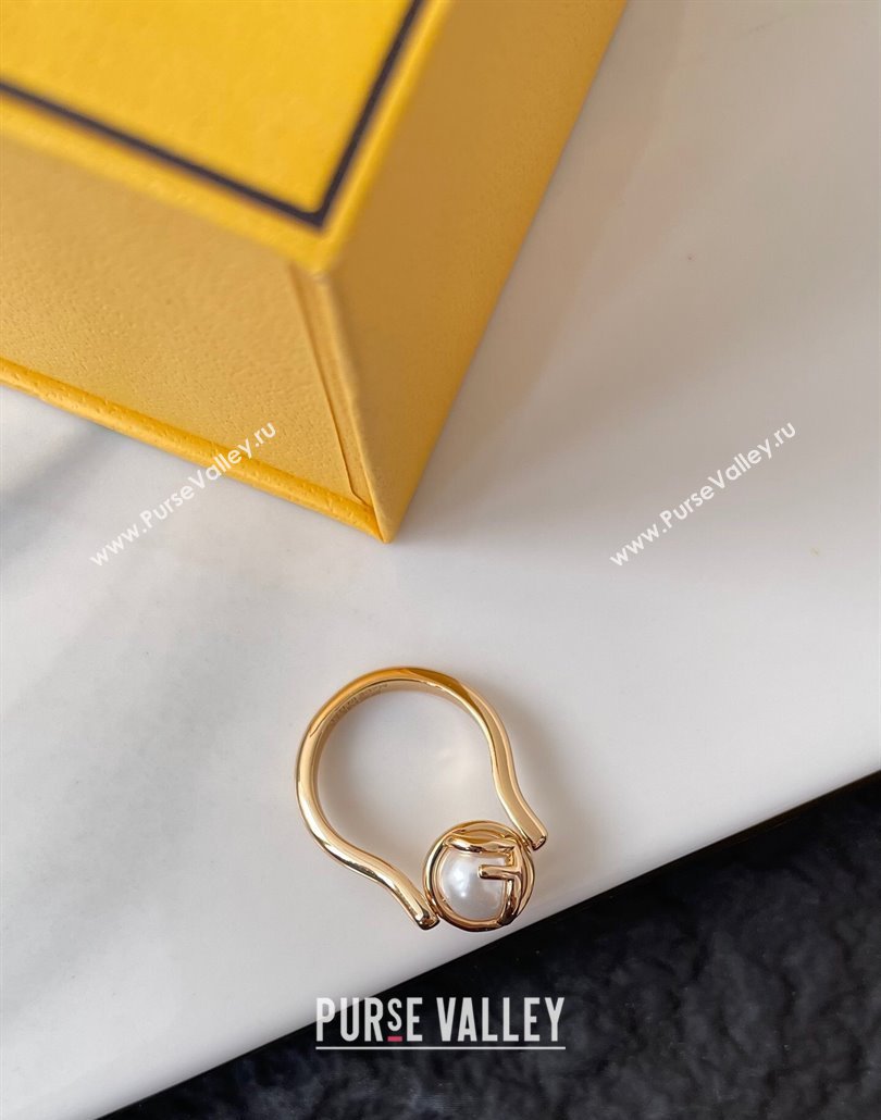 Fendi F Is Fendi Ring with Pearl 2025 0114 (YF-250114016)