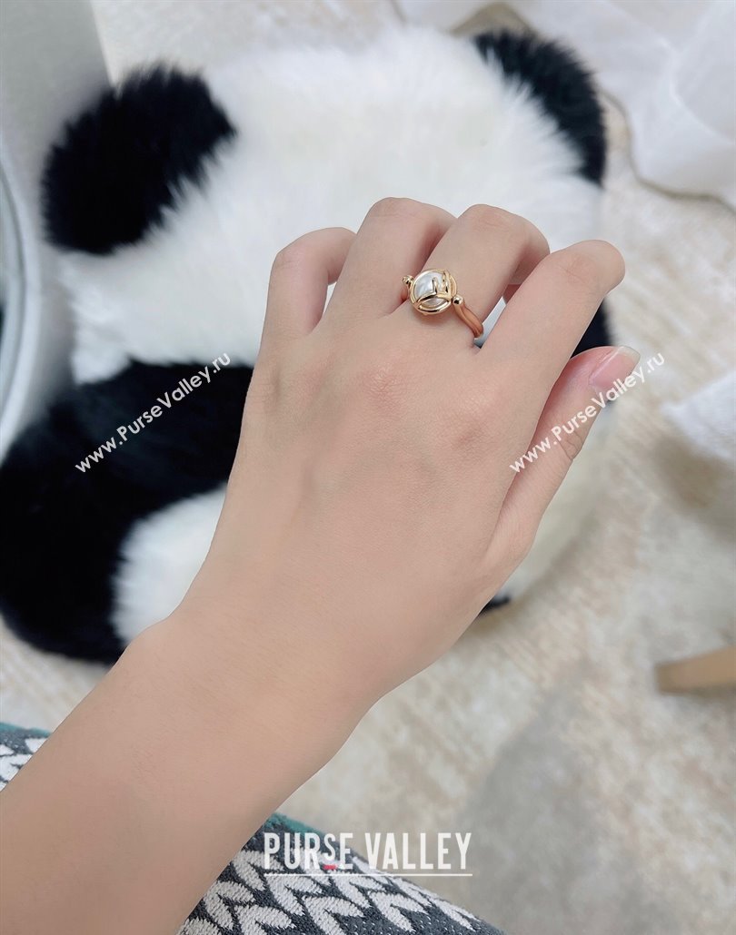 Fendi F Is Fendi Ring with Pearl 2025 0114 (YF-250114016)
