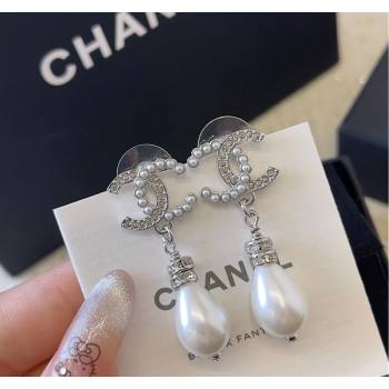Chanel Pearl Pendant Short Earrings 2025 011301 (YF-250113074)