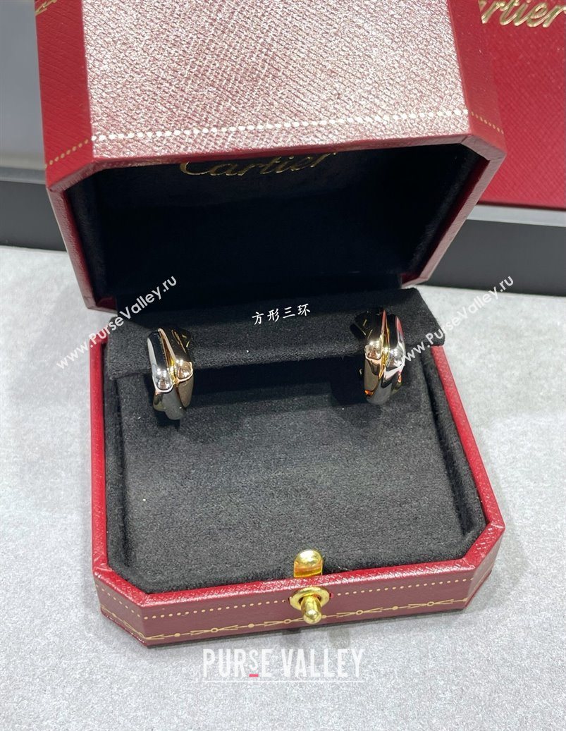 Cartier Trinity cushion earrings 2025 0726 (YF-250726034)