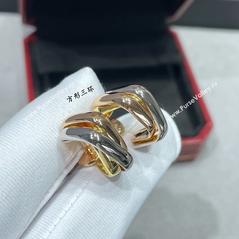 Cartier Trinity cushion earrings 2025 0726 (YF-250726034)