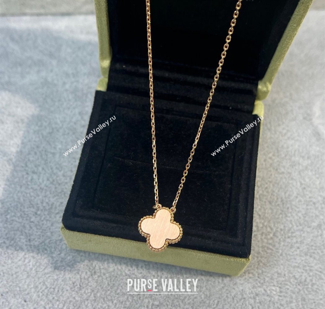 Van Cleef Arpels Alhambra Pendant Necklace with Crystals Charm Fritillary Grey 2025 0726 (YF-250726075)