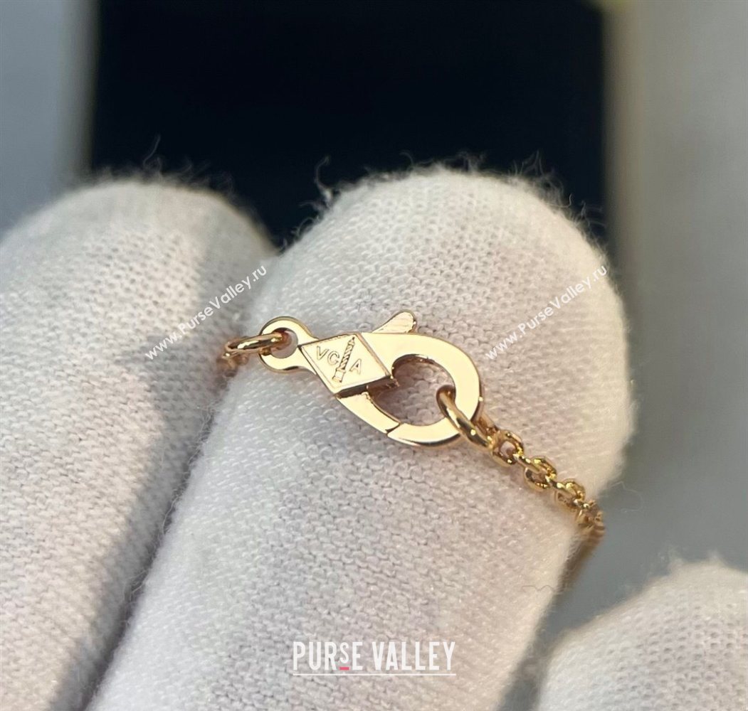 Van Cleef Arpels Alhambra Pendant Necklace with Crystals Charm Red 2025 0726 (YF-250726078)