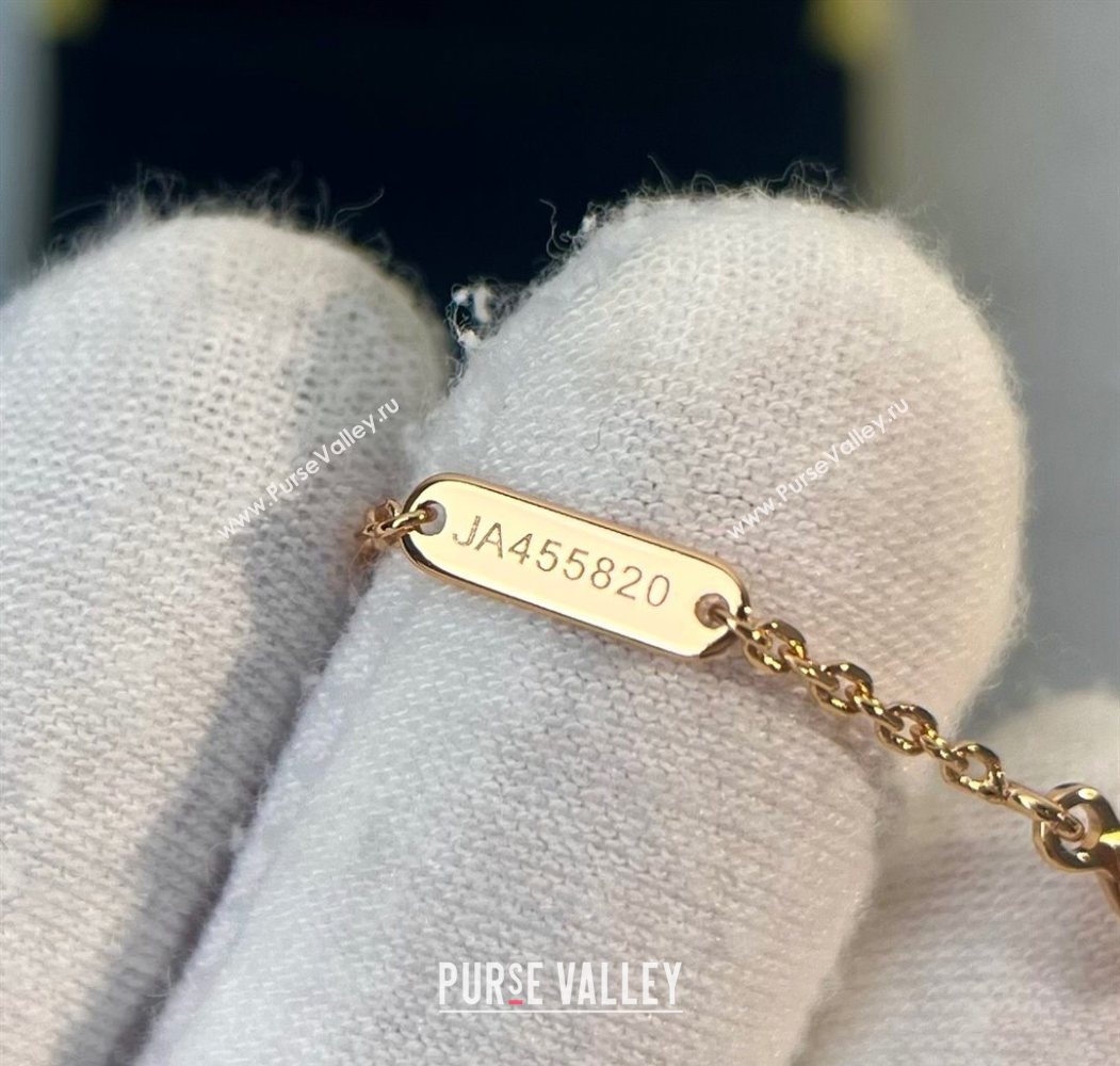 Van Cleef Arpels Alhambra Pendant Necklace with Crystals Charm Red 2025 0726 (YF-250726078)