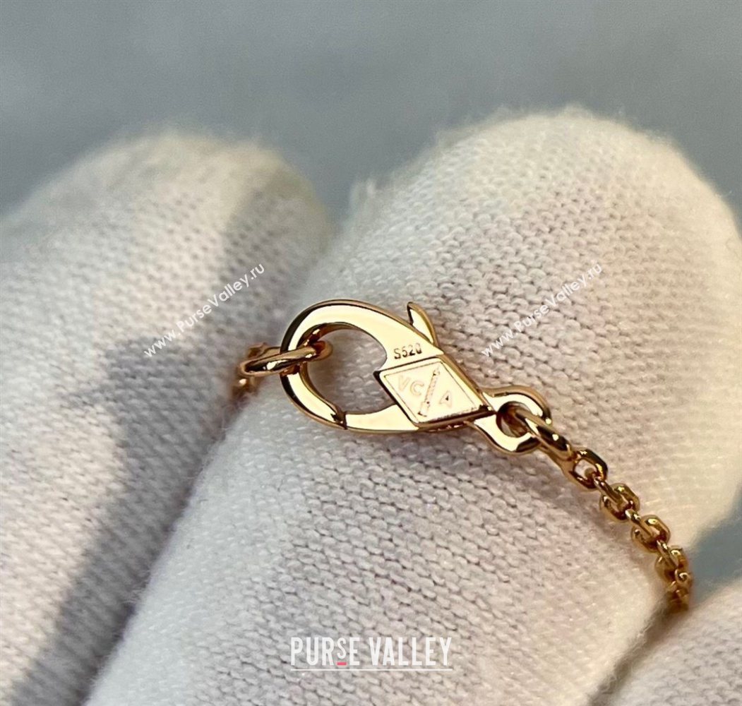 Van Cleef Arpels Alhambra Pendant Necklace Red/Rose Gold 2025 0726 (YF-250726086)