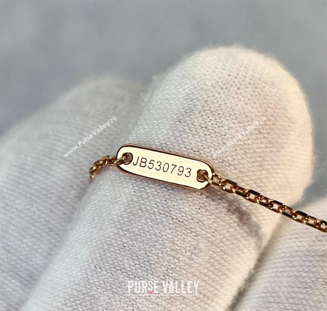 Van Cleef Arpels Alhambra Pendant Necklace Red/Rose Gold 2025 0726 (YF-250726086)