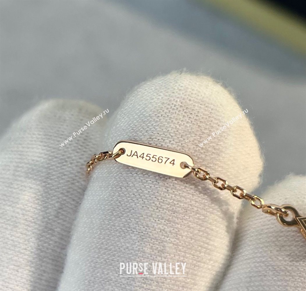 Van Cleef Arpels Alhambra Pendant Necklace Pale Pink/Rose Gold 2025 0726 (YF-250726091)