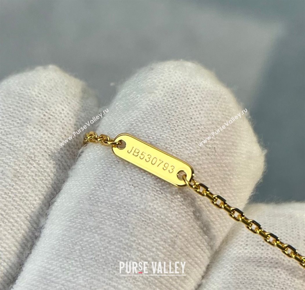 Van Cleef Arpels Alhambra Pendant Necklace Black/Yellow Gold 2025 0726 (YF-250726085)