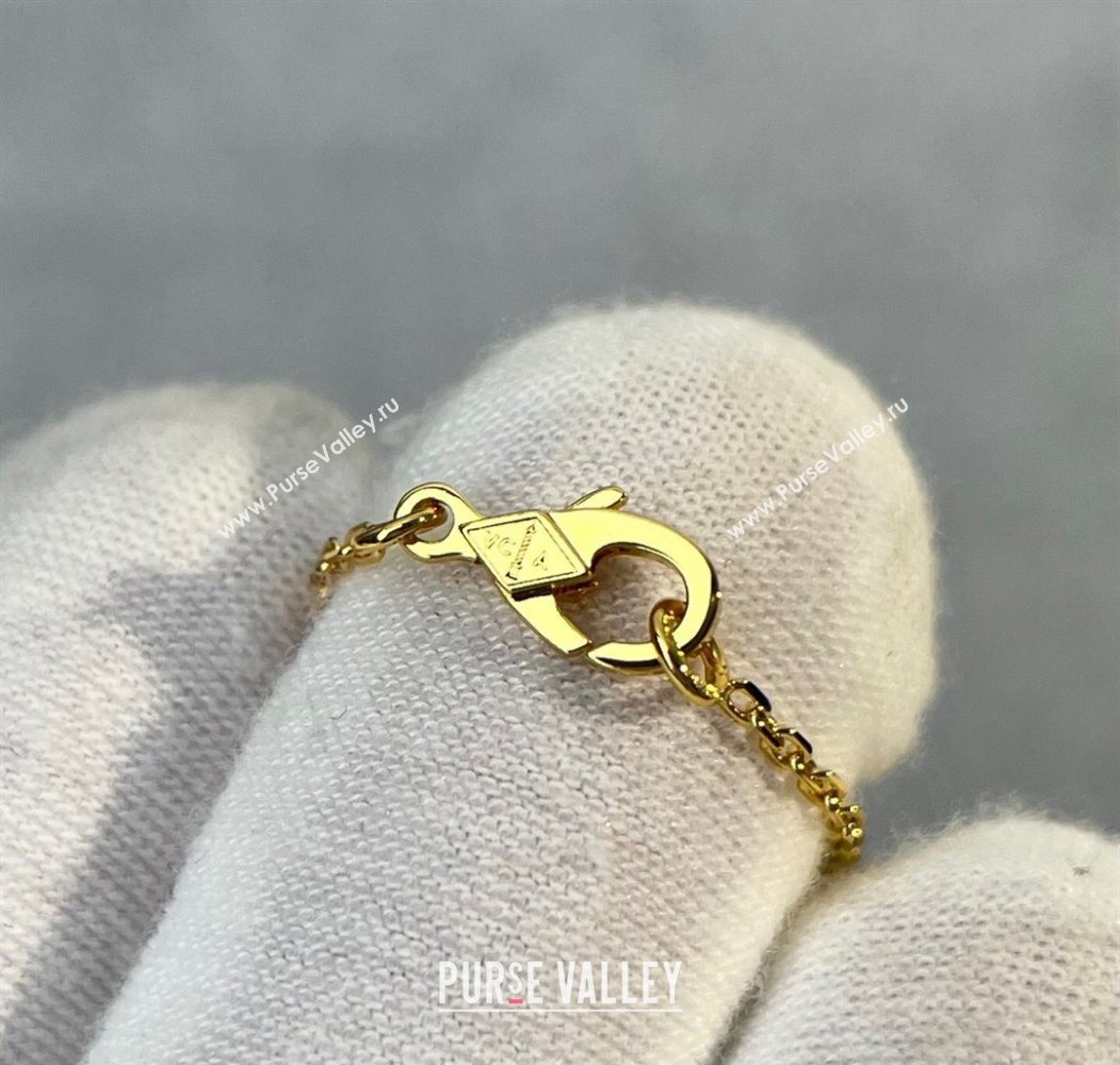 Van Cleef Arpels Alhambra Pendant Necklace White/Yellow Gold 2025 0726 (YF-250726090)