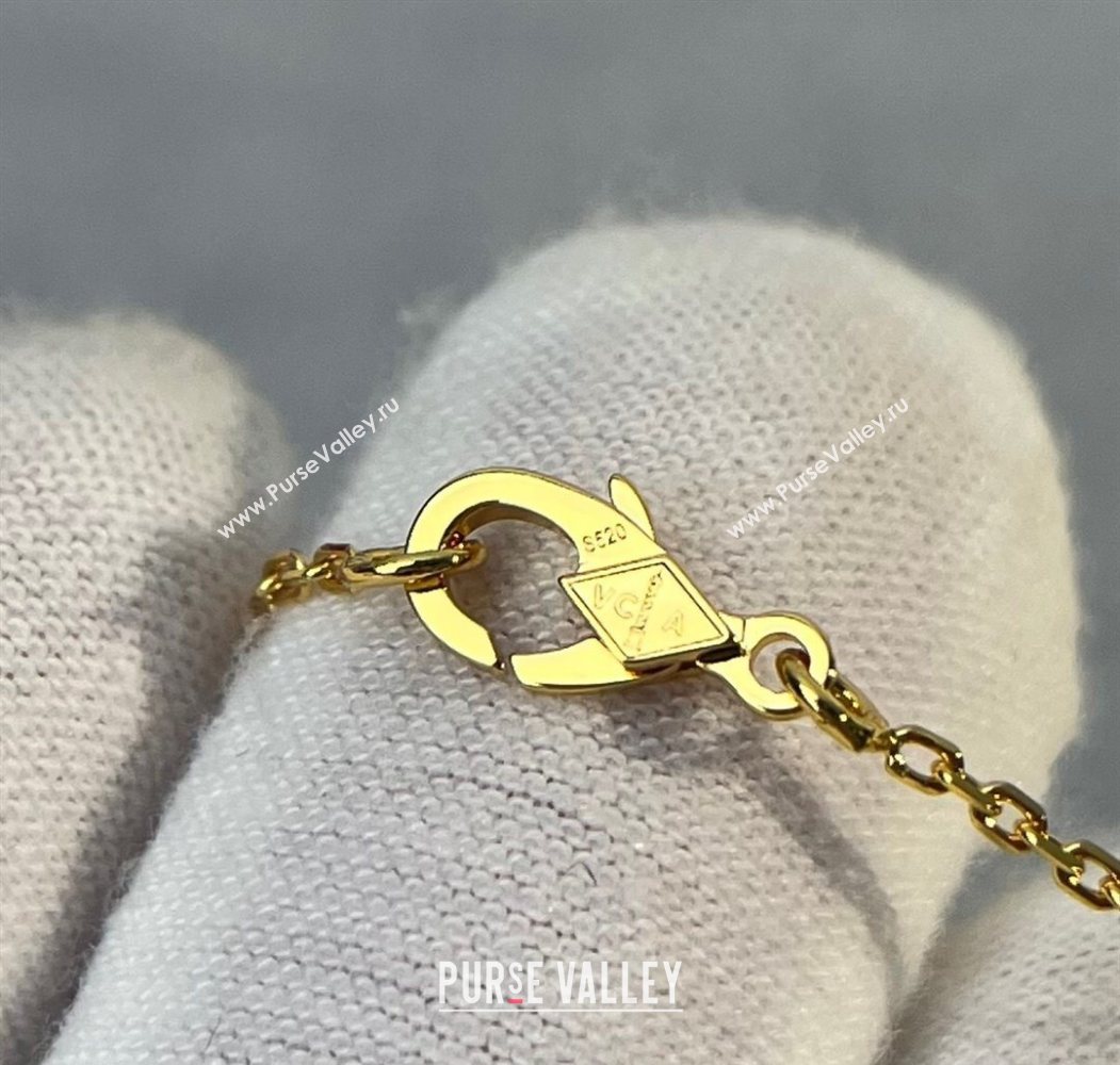 Van Cleef Arpels Alhambra Pendant Necklace Red/Yellow Gold 2025 0726 (YF-250726087)