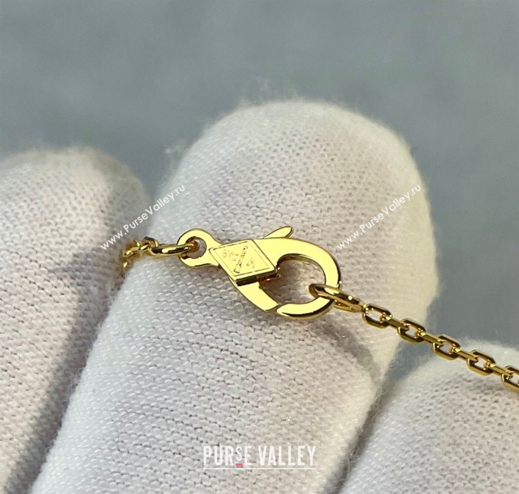 Van Cleef Arpels Alhambra Pendant Necklace Red/Yellow Gold 2025 0726 (YF-250726087)