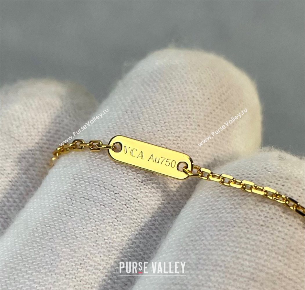 Van Cleef Arpels Alhambra Pendant Necklace Red/Yellow Gold 2025 0726 (YF-250726087)