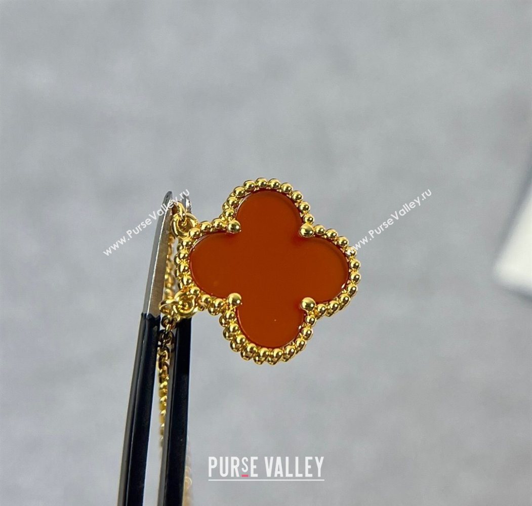 Van Cleef Arpels Alhambra Pendant Necklace Red/Yellow Gold 2025 0726 (YF-250726087)