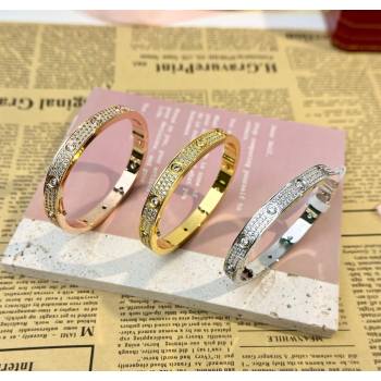 Cartier Wide Love Bracelet - full paved crystals 2025 C072601 (YF-250726094)