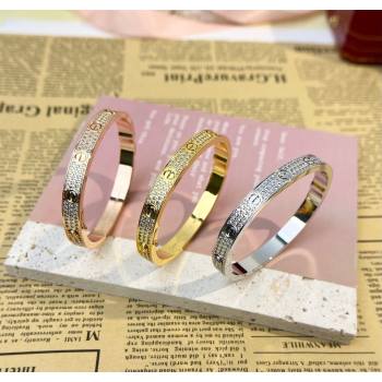 Cartier Wide Love Bracelet - paved crystals 2025 C072602 (YF-250726095)