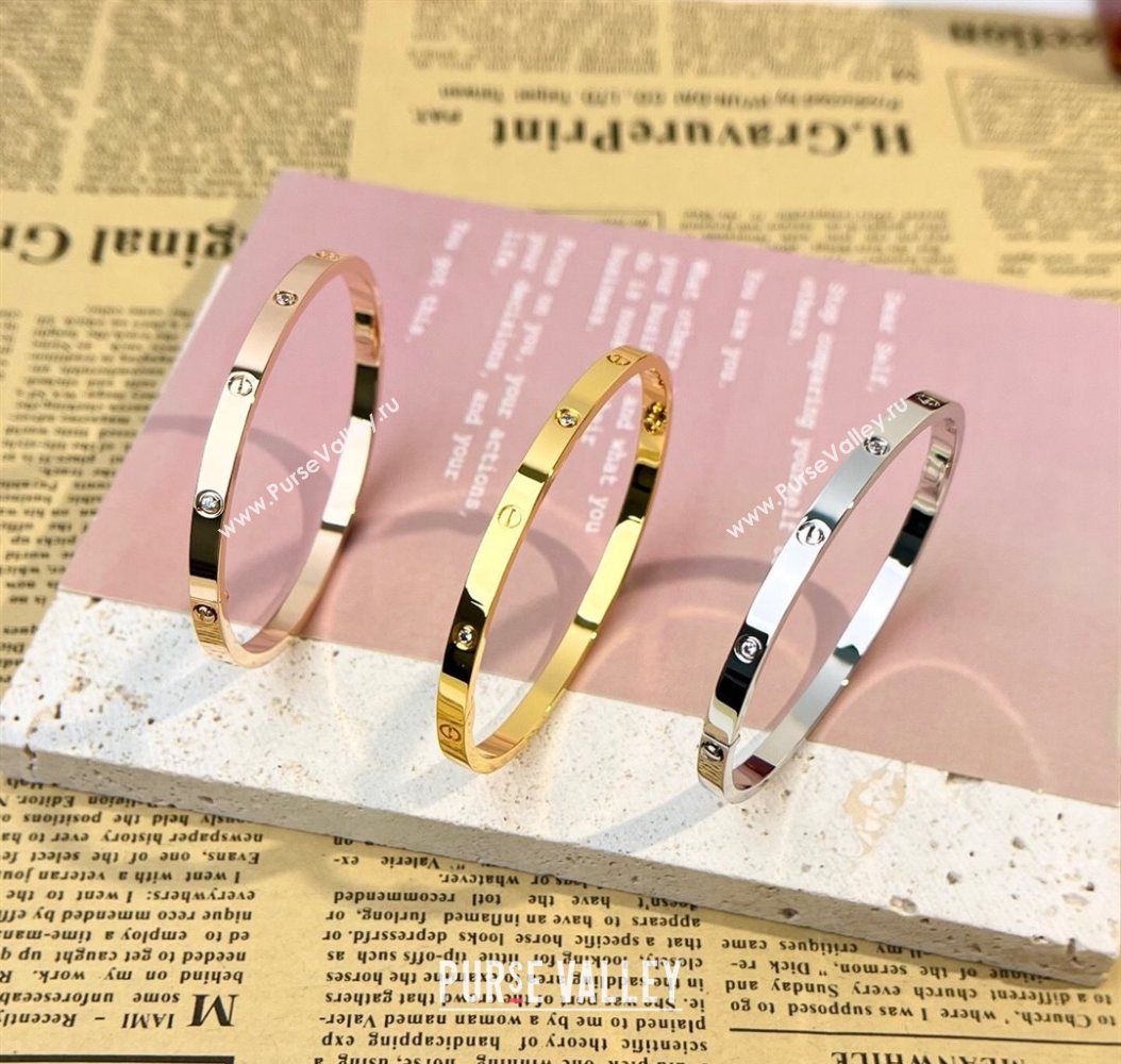 Cartier Narrow Love Bracelet - crystals charm 2025 C072603 (YF-250726096)