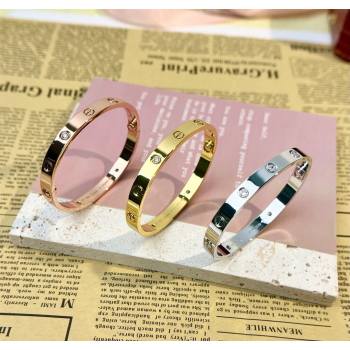 Cartier Wide Love Bracelet - 4 crystals 2025 C072605 (YF-250726098)