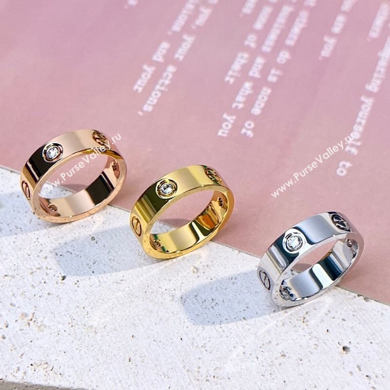 Cartier Wide Love Ring - 3 crystals 2025 C072607 (YF-250726100)