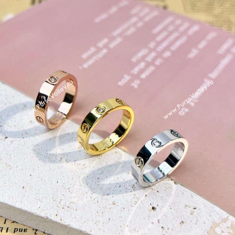 Cartier Narrow Love Ring - single crystal 2025 C072609 (YF-250726102)