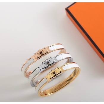 Hermes Mini Clic Kelly bracelet White 02 2025 0726 (YF-250726040)