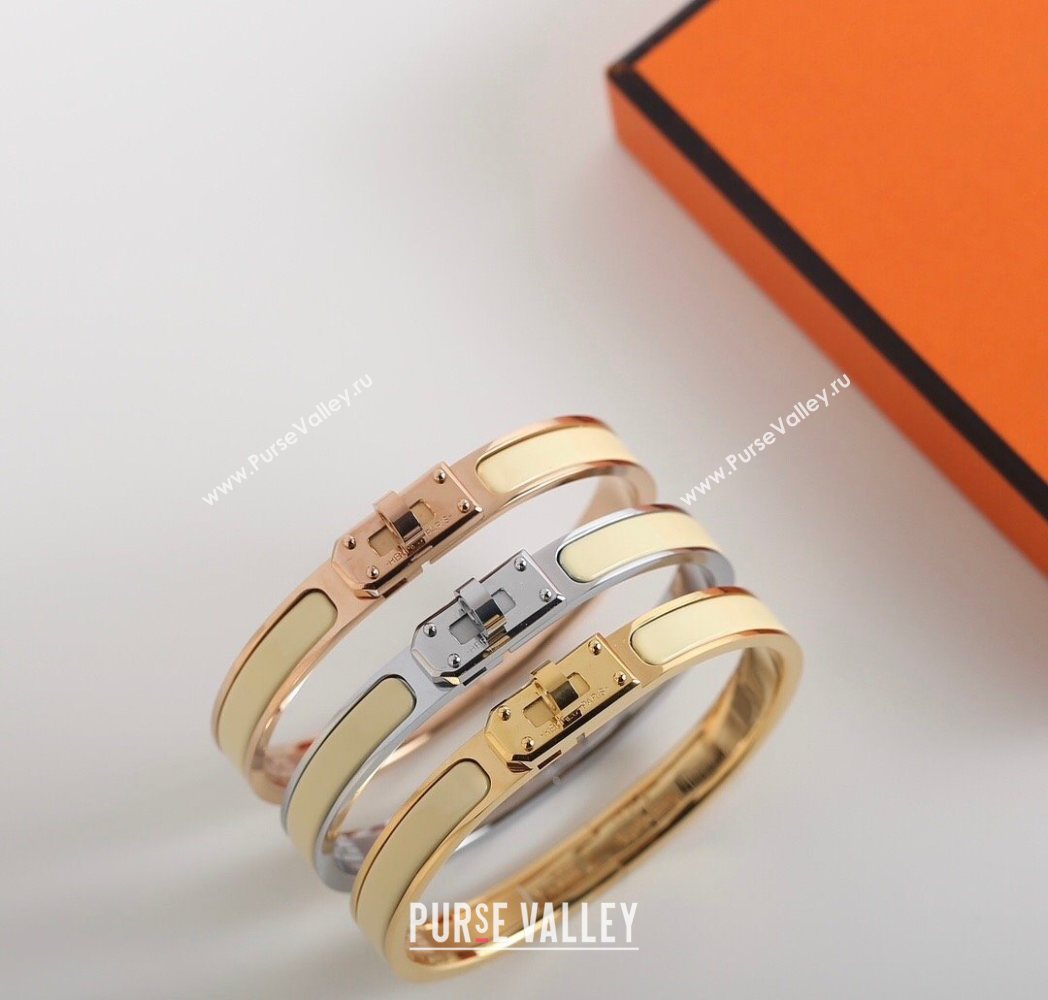 Hermes Mini Clic Kelly bracelet Yellow 04 2025 0726 (YF-250726042)