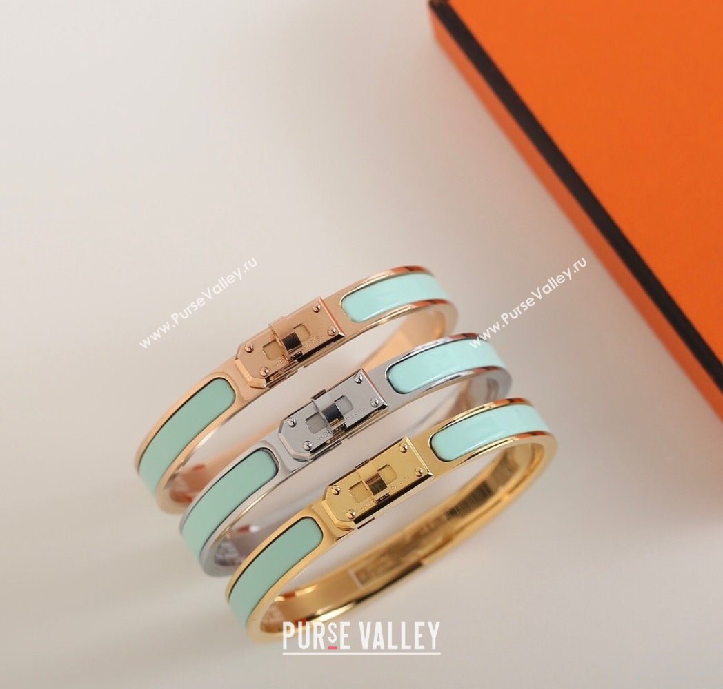 Hermes Mini Clic Kelly bracelet Green 06 2025 0726 (YF-250726044)