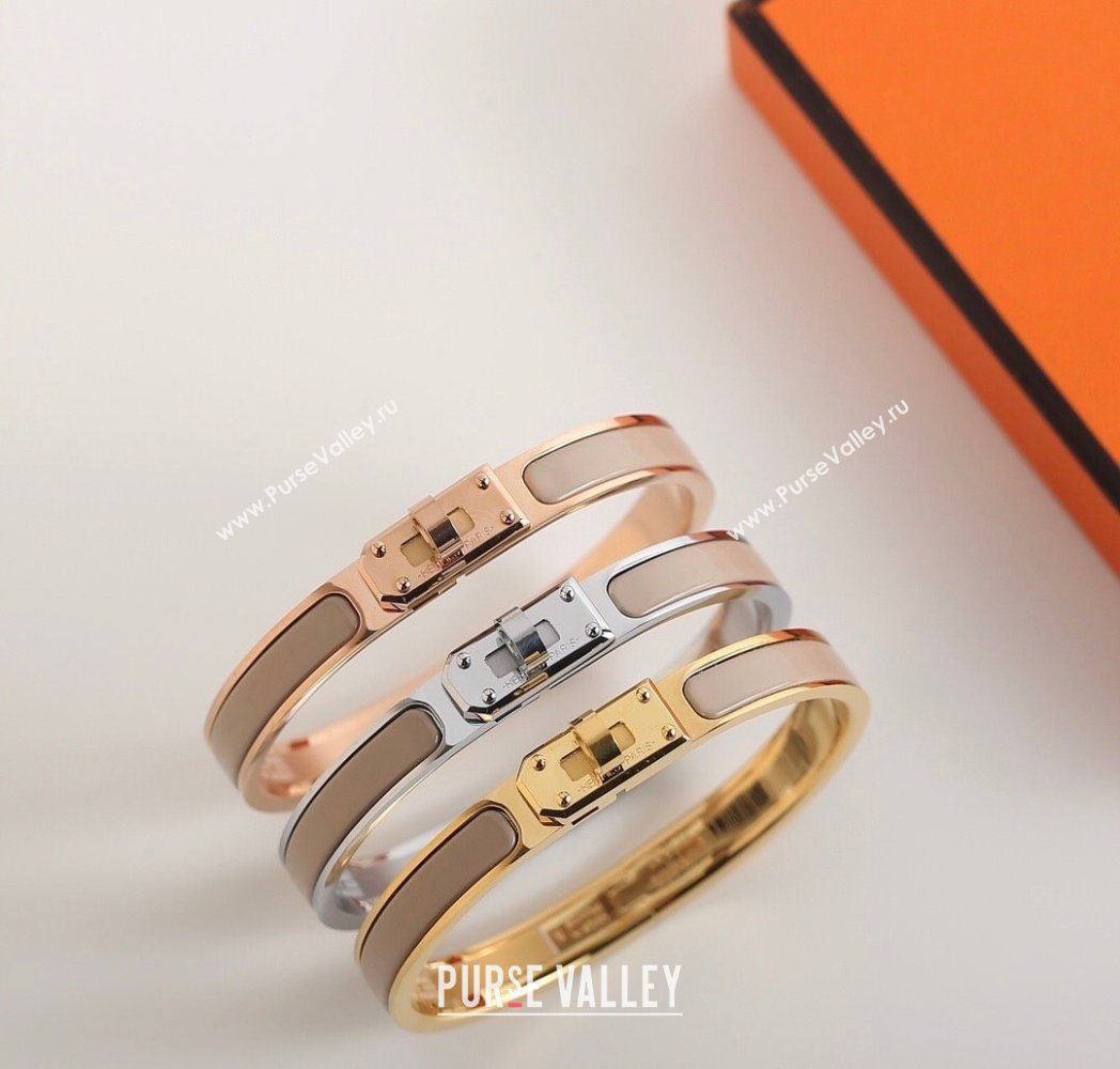 Hermes Mini Clic Kelly bracelet Grey 09 2025 0726 (YF-250726047)