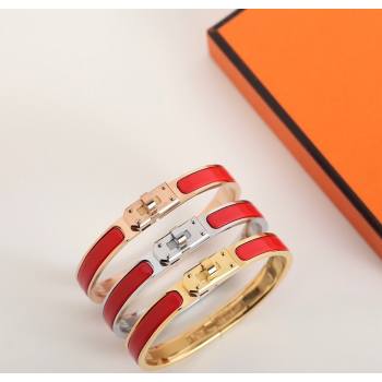 Hermes Mini Clic Kelly bracelet Red 11 2025 0726 (YF-250726049)