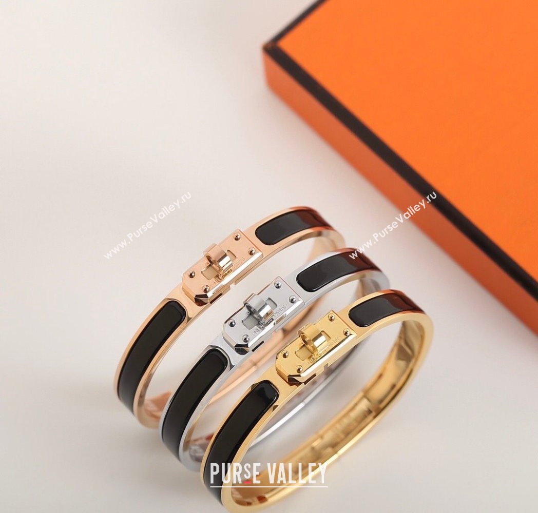 Hermes Mini Clic Kelly bracelet Black 13 2025 0726 (YF-250726051)