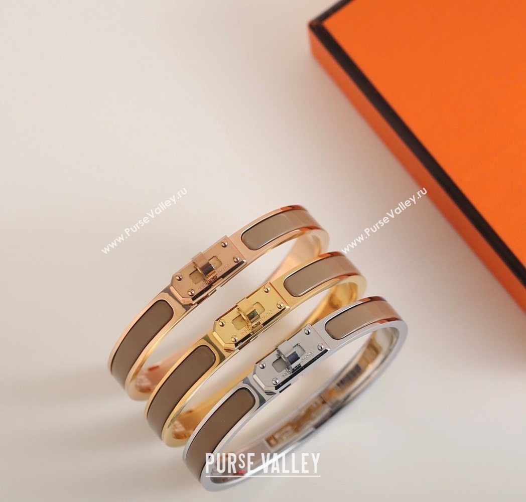 Hermes Mini Clic Kelly bracelet Grey 14 2025 0726 (YF-250726052)