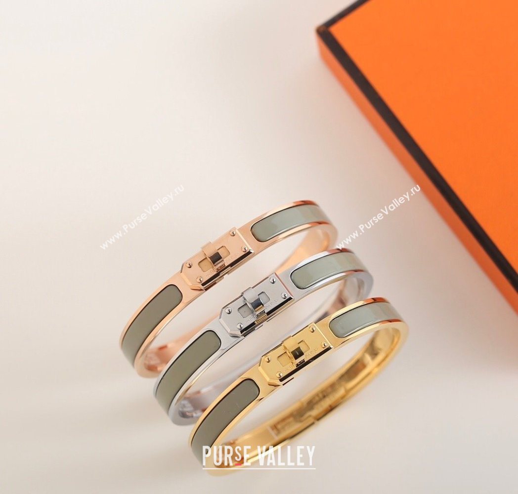 Hermes Mini Clic Kelly bracelet Grey 15 2025 0726 (YF-250726053)