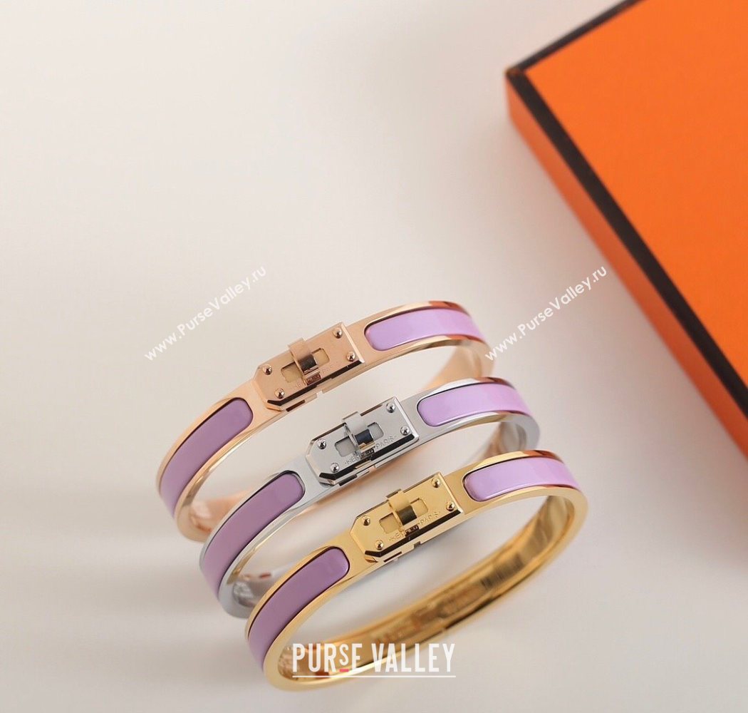 Hermes Mini Clic Kelly bracelet Purple 17 2025 0726 (YF-250726055)
