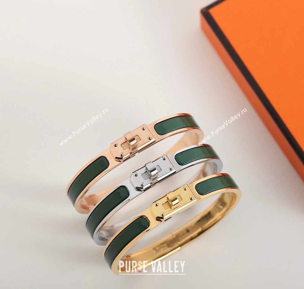Hermes Mini Clic Kelly bracelet Green 21 2025 0726 (YF-250726059)
